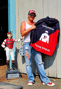 CC showing off a hoody